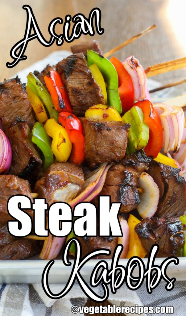 Asian Steak Kabobs with Peppers and Onions