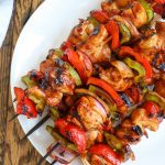 BBQ Chicken and Vegetable Skewers