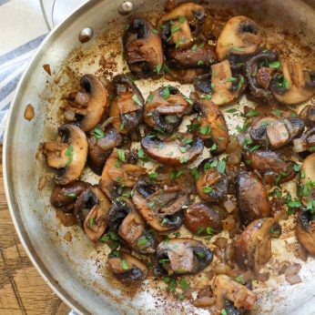 Buttered Mushrooms with fresh herbs