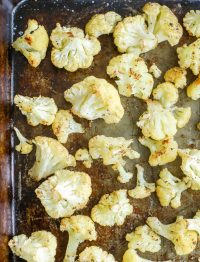 Crispy tender Roasted Cauliflower