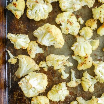 Crispy tender Roasted Cauliflower