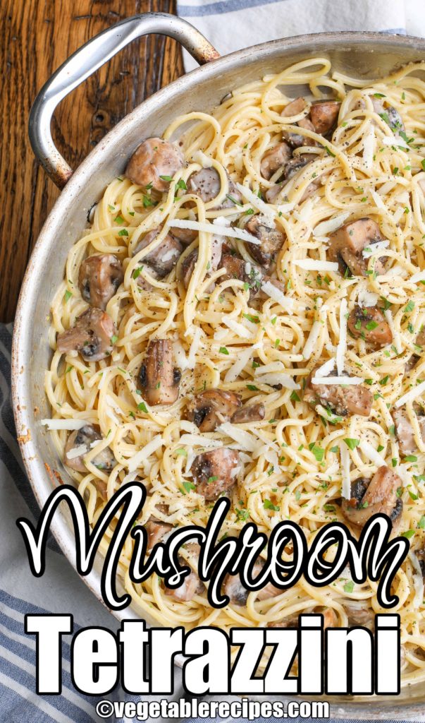 Creamy Mushroom Tetrazzini is a hearty pasta night favorite.