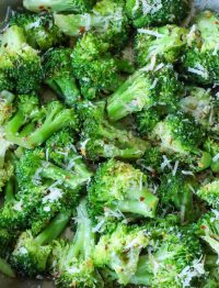 Pan Roasted Broccoli with Parm