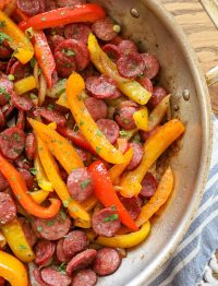 Bell Peppers and Onion with Smoked Sausage