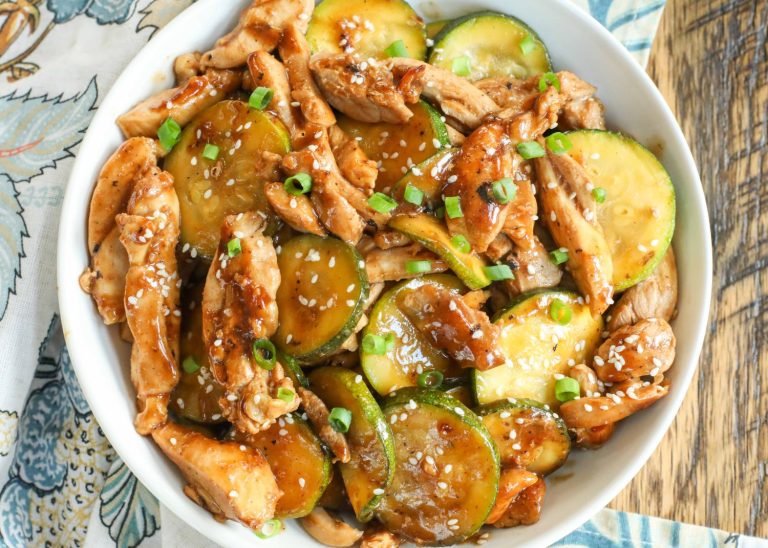 Zucchini Stir Fry with Chicken - Vegetable Recipes