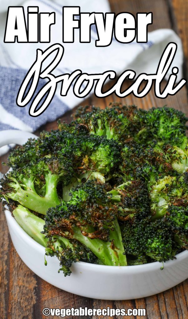 crispy broccoli in white bowl