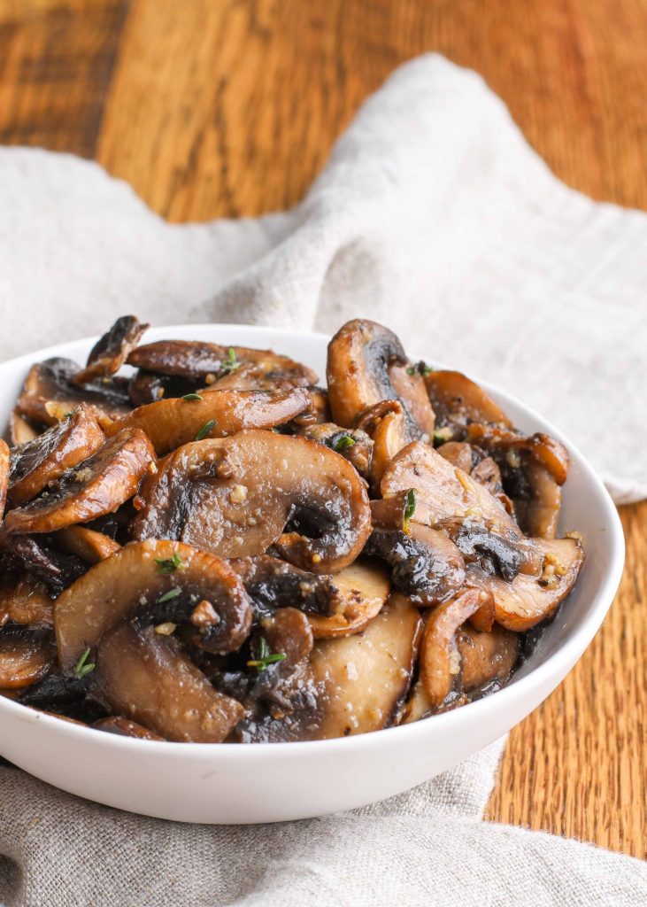 Quick sauteed mushrooms are a great side dish