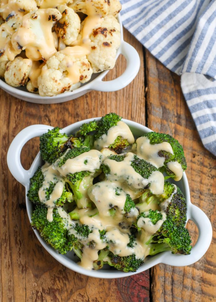 Cheddar Cheese Sauce and Roasted Vegetables