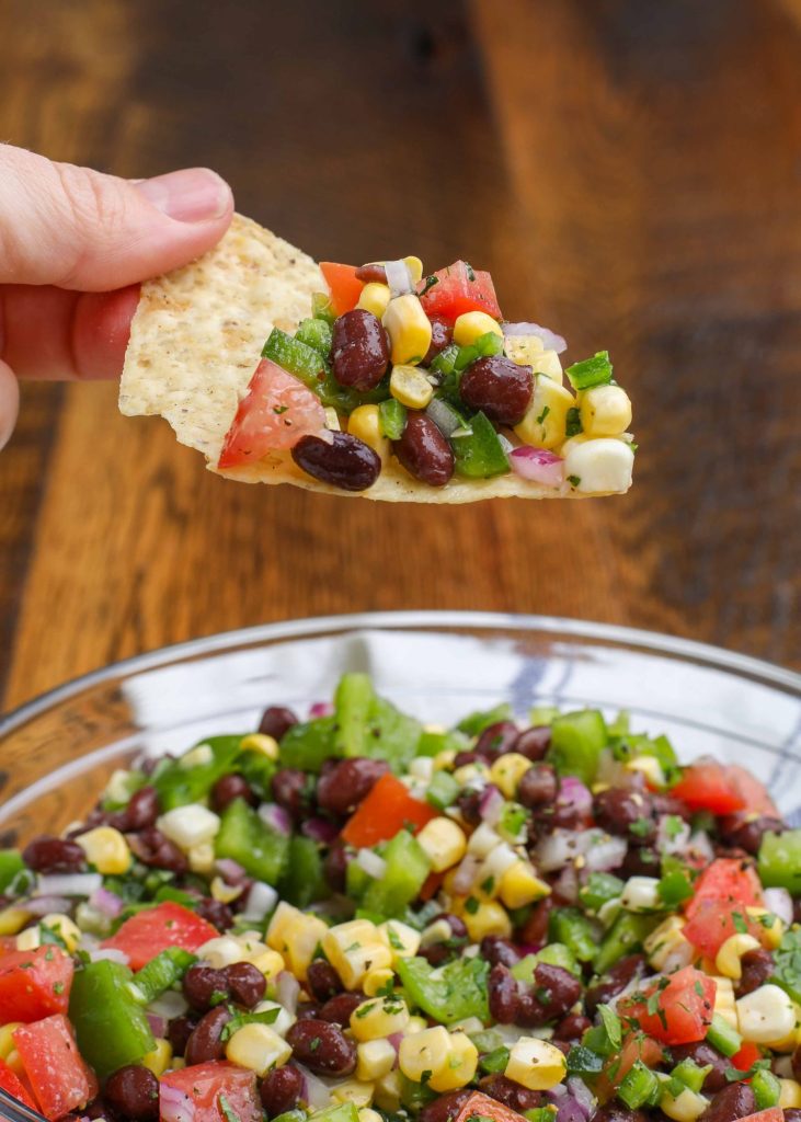 Cowboy Caviar is the heartiest salsa you can make and it disappears as quickly as you can make it.