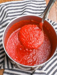 Fantastically flavorful pasta sauce made from canned tomatoes