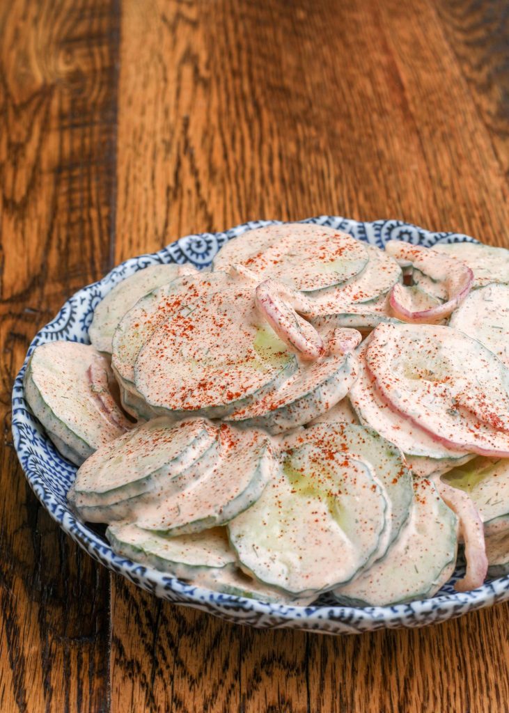 Classic German Cucumber Salad is a tangy sweet salad.