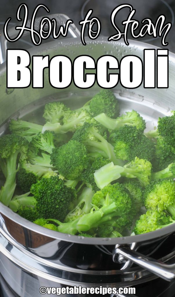 Steamer basket with broccoli