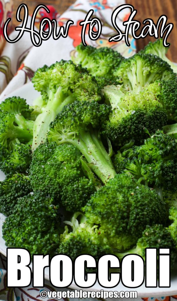 Cooked broccoli on plate