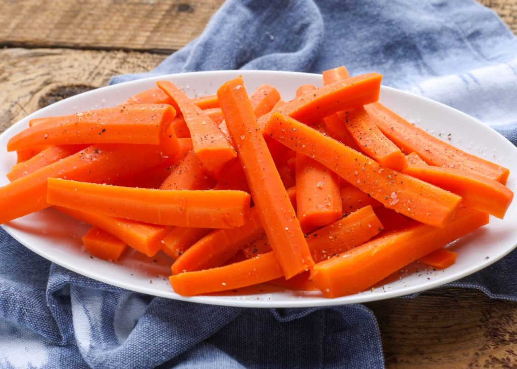 cooked carrots on plate