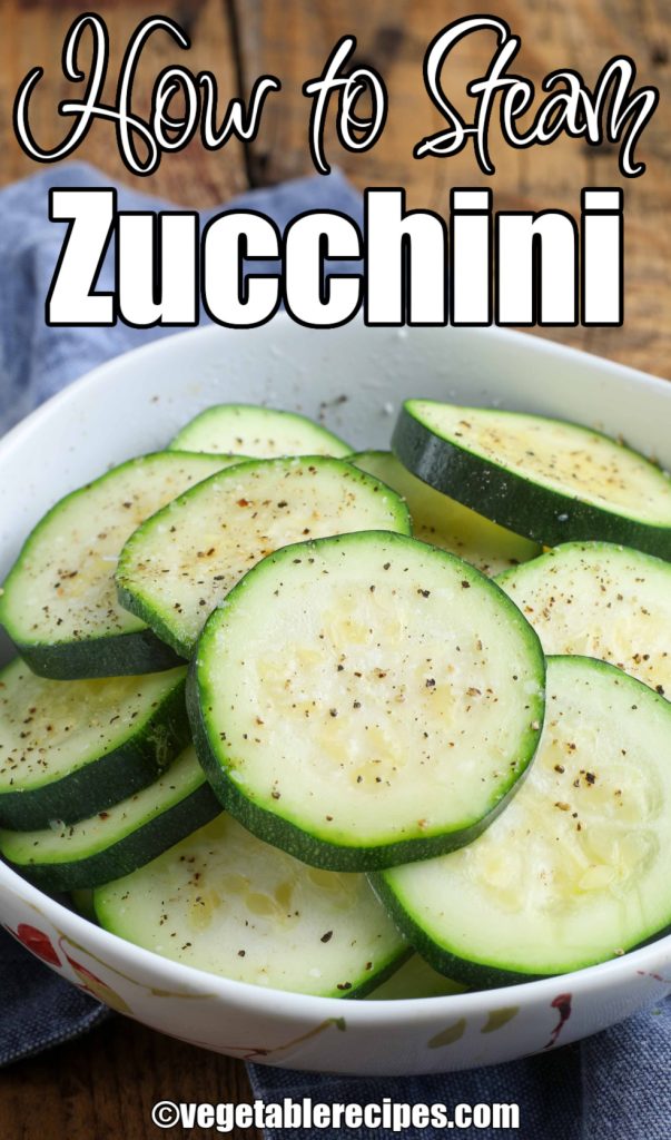Steamed Zucchini in bowl