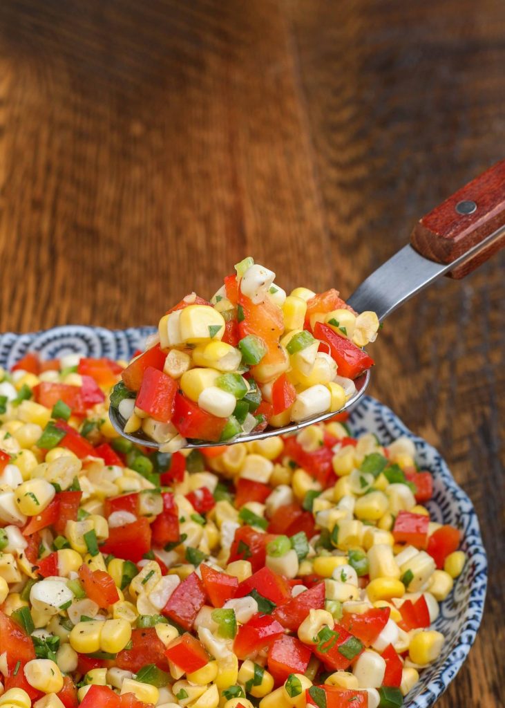 SW Corn Salad can be a side dish or a salsa. However you eat it, it's a hit.