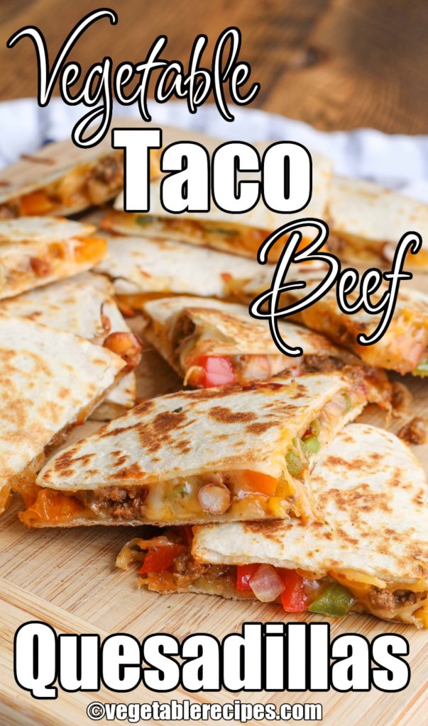 Quesadillas with Taco Beef and Bell Peppers