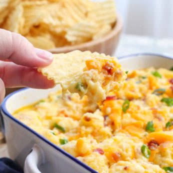 Baked Potato Dip with Chip