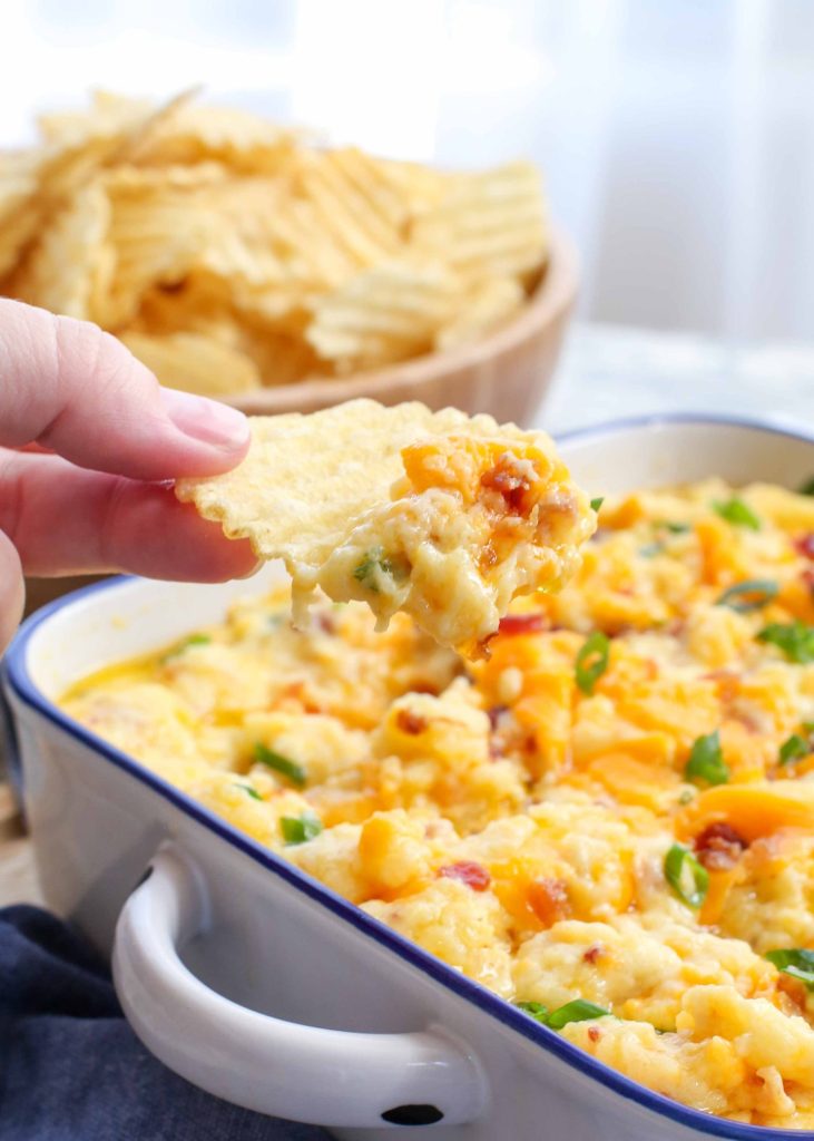 Baked Potato Dip with Chip