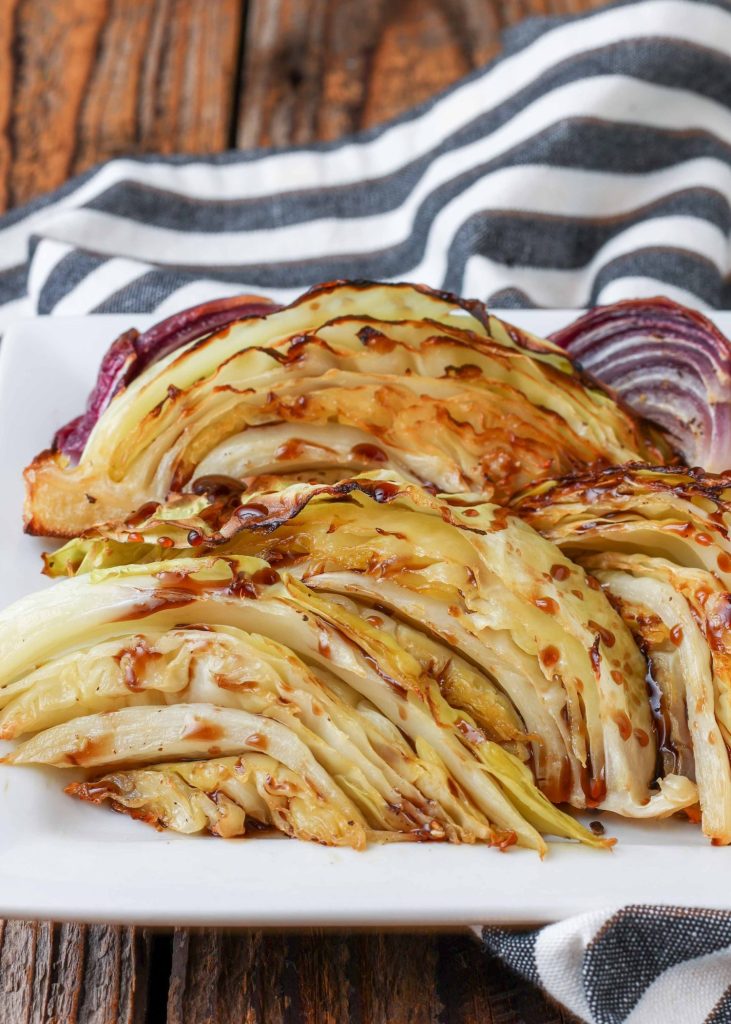 roasted cabbage with balsamic