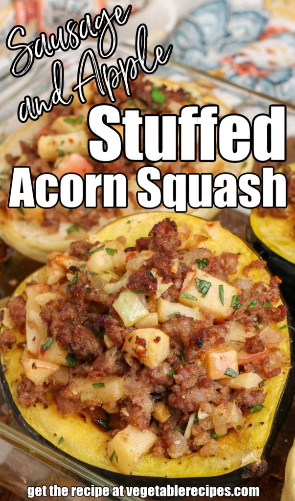 sausage and apple stuffed acorn squash
