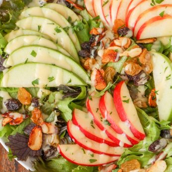 Spinach Spring Salad Mix and Apples