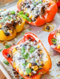 taco peppers on sheet pan