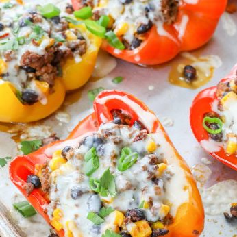 taco peppers on sheet pan