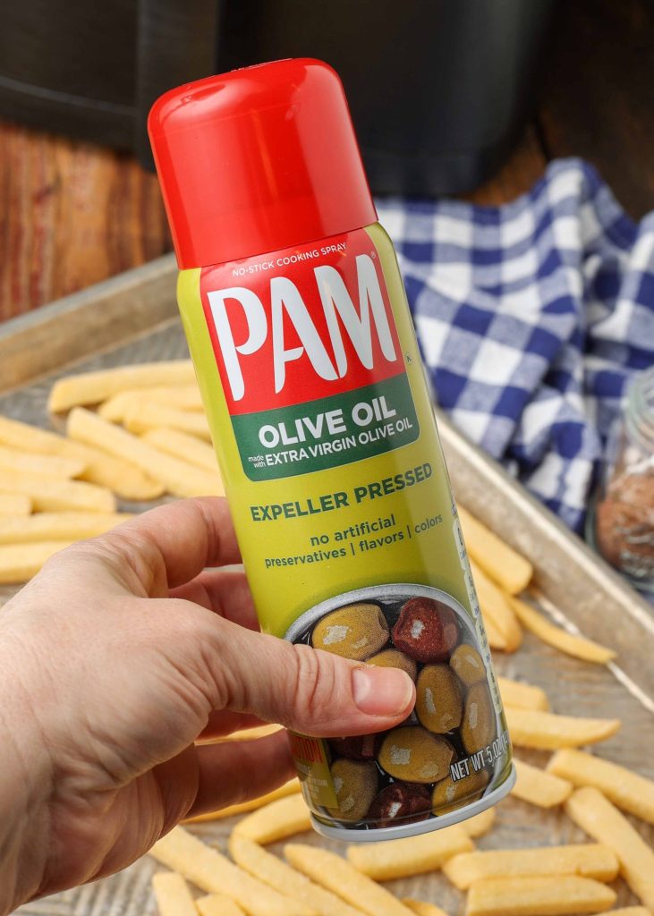 olive oil spray for frozen french fries 