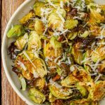 Brussels Sprouts Chips in white bowl