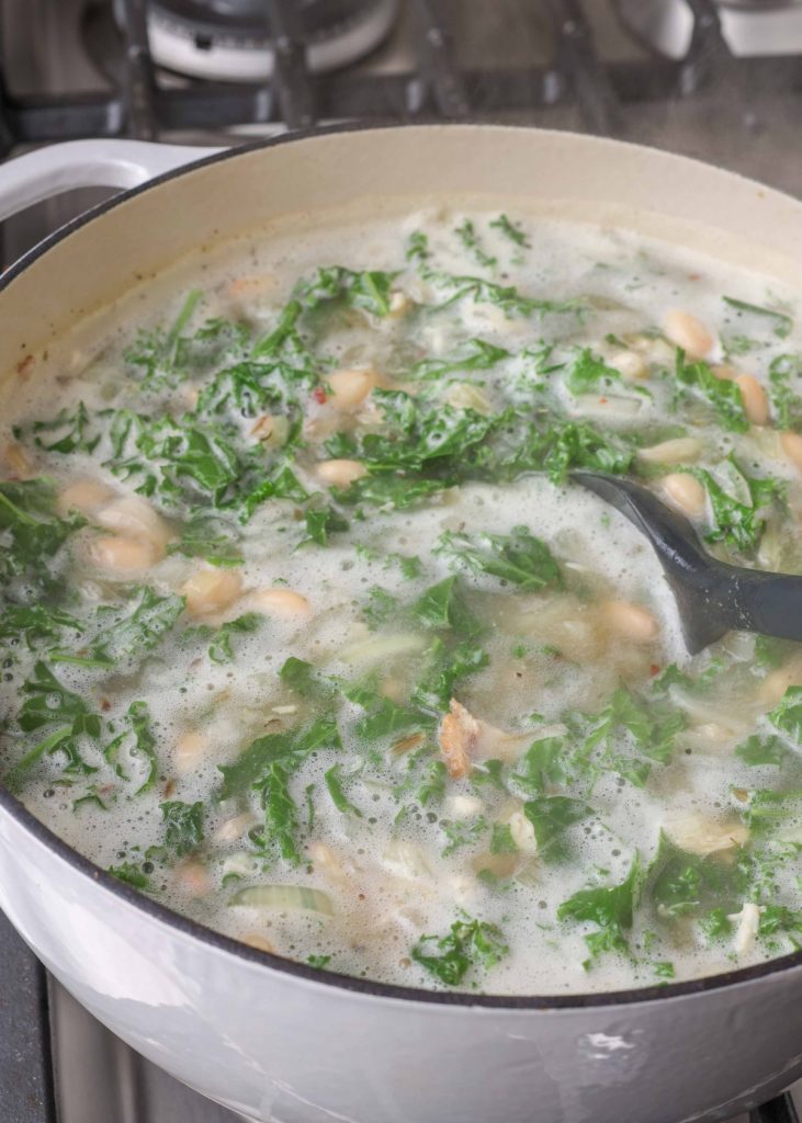 kale soup with chicken