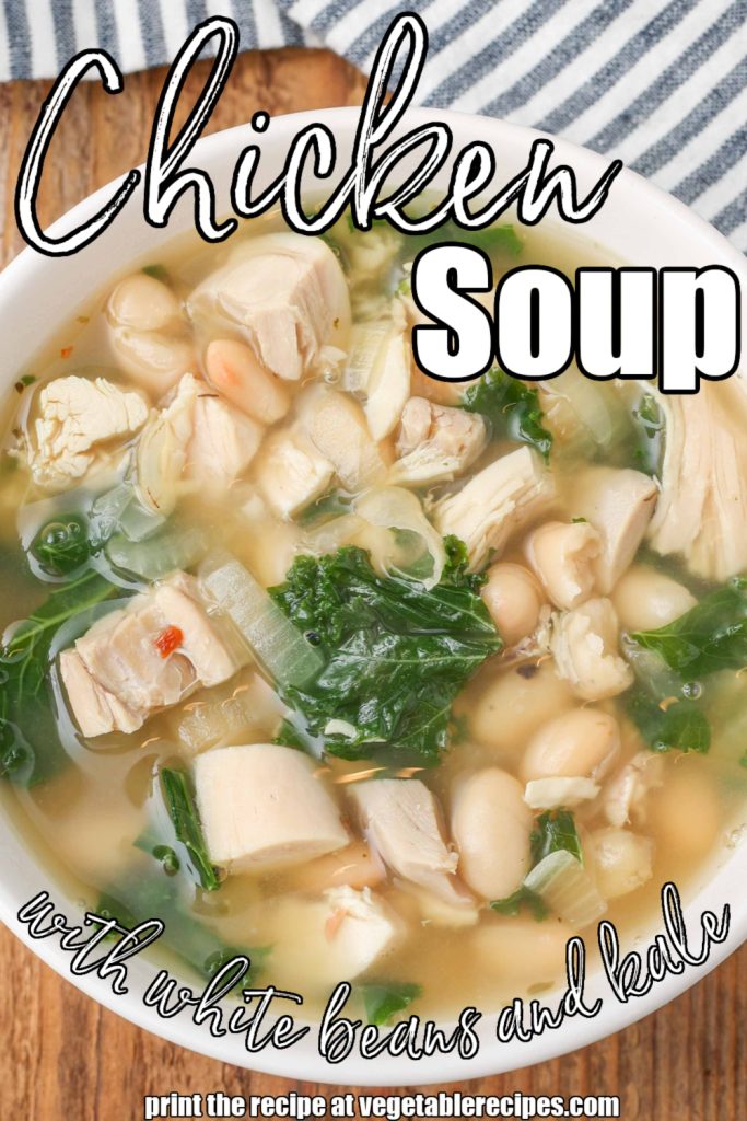 Chicken Kale Soup with White Beans