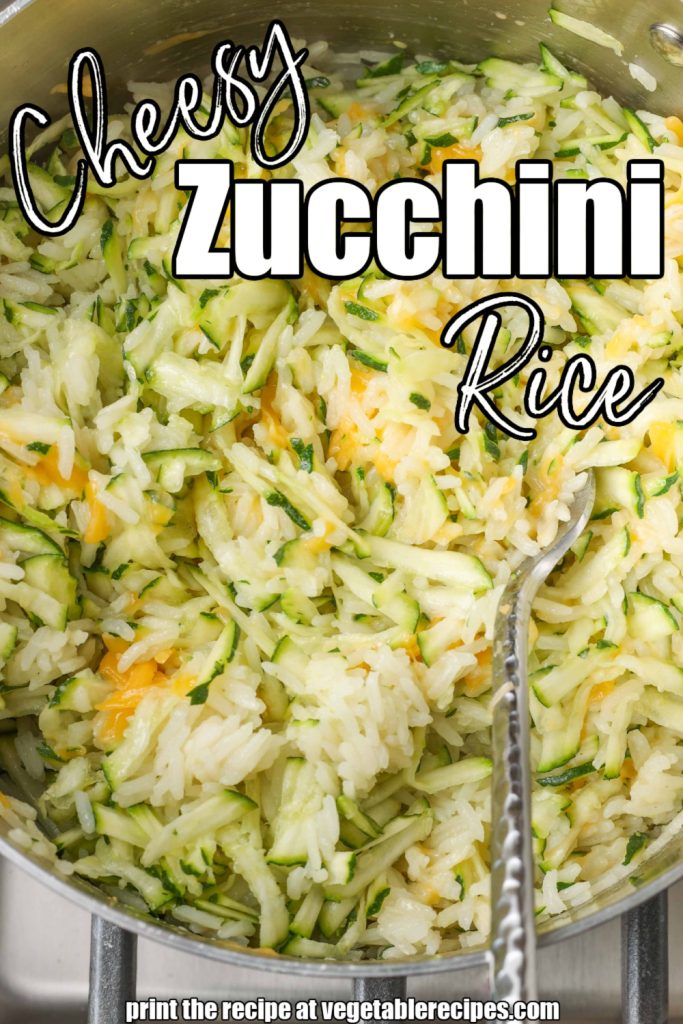 cheesy rice with zucchini