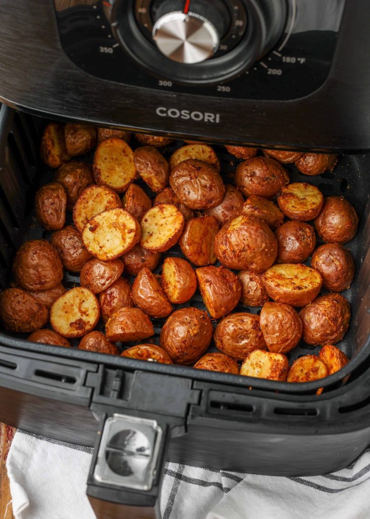 cooked potatoes in air fryer