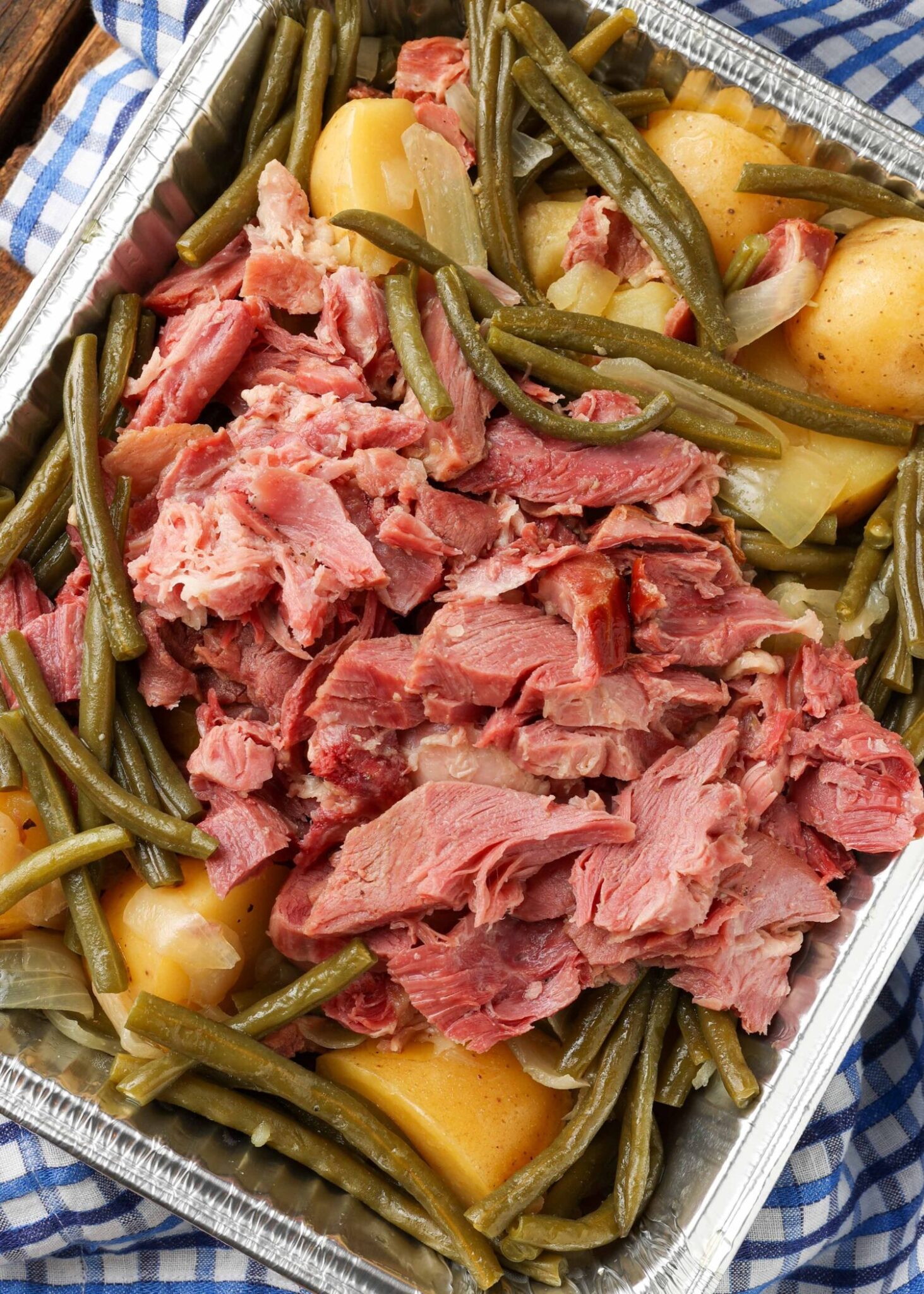 Crockpot Ham, Green Beans, and Potatoes Vegetable Recipes