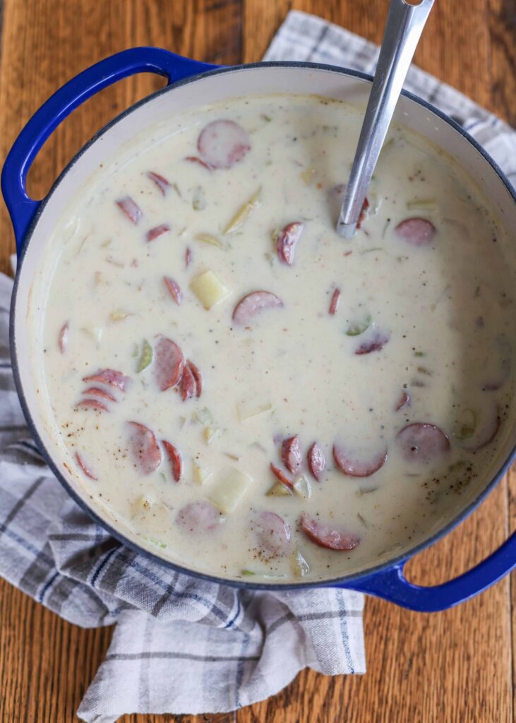 spicy potato soup with sausage