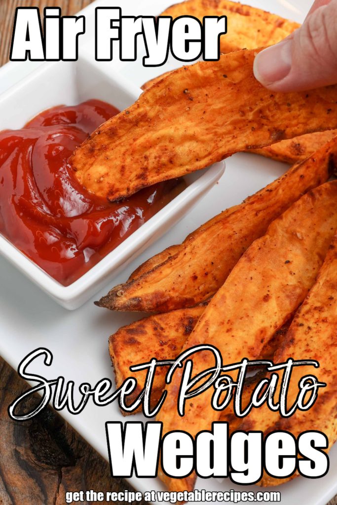 sweet potato wedges cooked in the air fryer