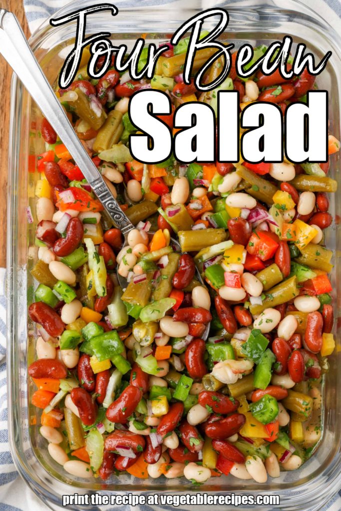 cold bean salad with four beans
