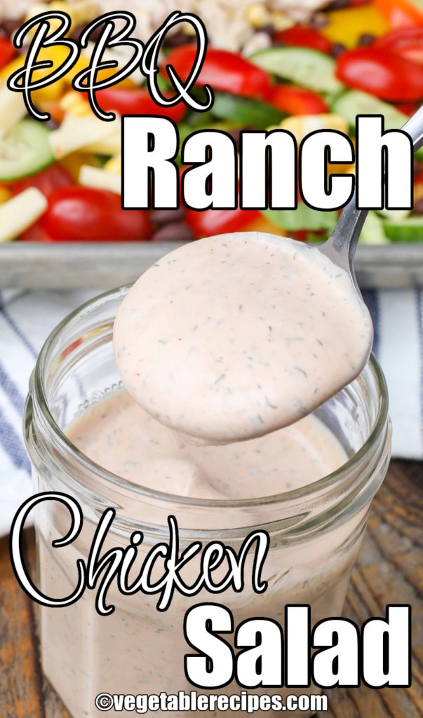 Chicken salad with BBQ Ranch
