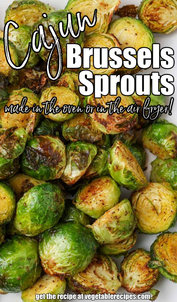 close up of roasted Brussels sprouts
