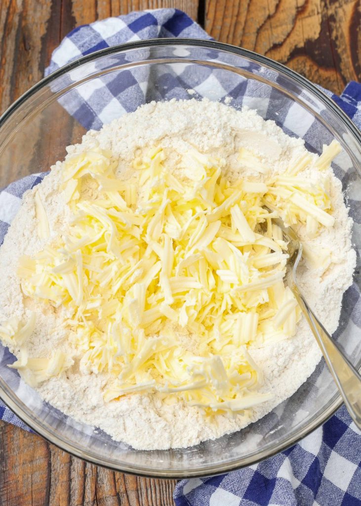 grated butter for biscuits