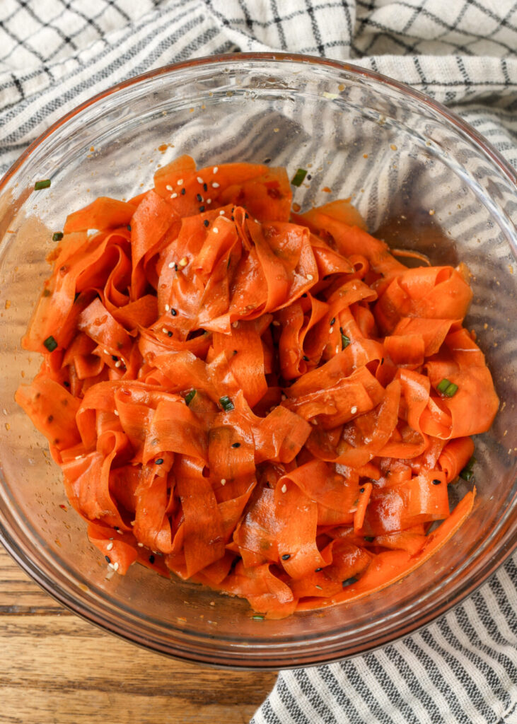 Asian inspired carrot salad